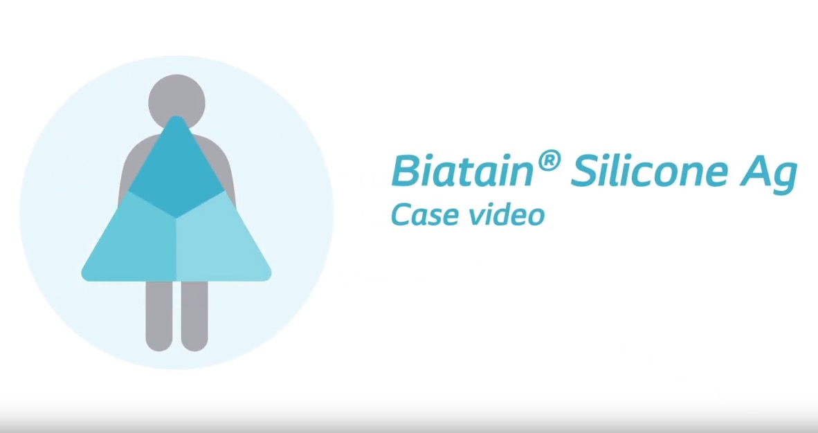 Biatain® Silicone Ag vidéo du cas