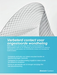 Verbeterd contact voor ongestoorde wondheling