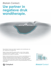 Biatain Contact uw partner in negatieve druk wondtherapie