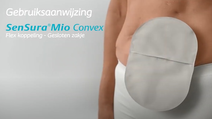 Gebruiksaanwijzing SenSura Mio Convex 2-delig Flex opvangsysteem voor colostoma