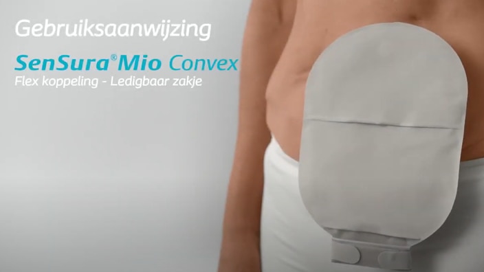 Gebruiksaanwijzing SenSura Mio Convex 2-delig Flex opvangsysteem voor ileostoma