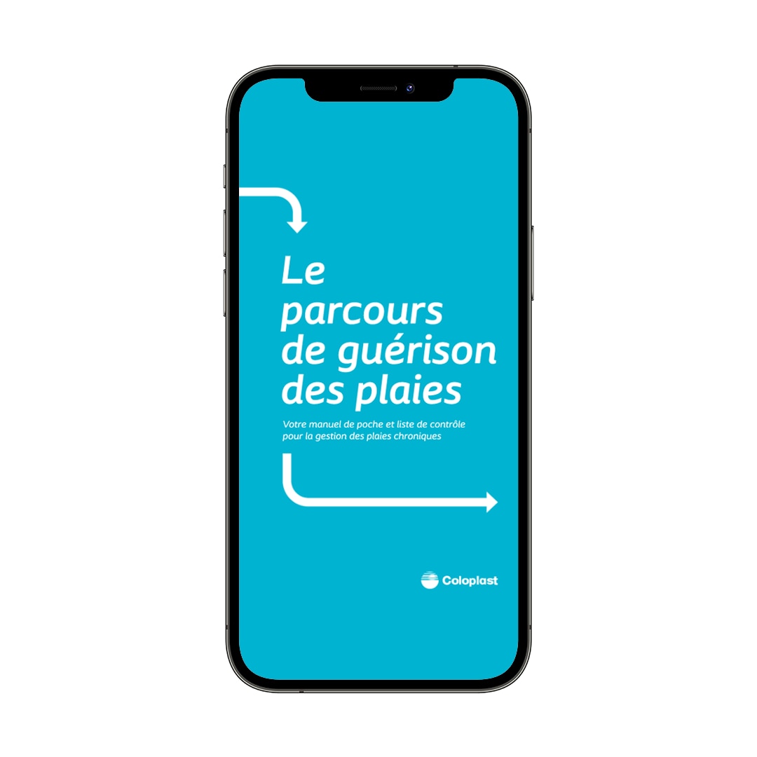 Vous pouvez maintenant avoir le 'Parcours de guérison des plaies' 
dans votre poche!